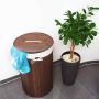 Pesukorv 65x41cm, 70L., pruun/valge