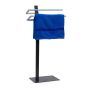 Towel rack 85x40x20cm., dark gray/silver color