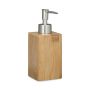 Liquid soap dispenser 18x6.5x8.5cm., light brown