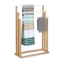 Towel rack 82.5x54x24cm., light brown/white