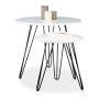 Set of 2 tables, black/white