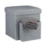 Folding seat with compartment 38x38x38cm., gray