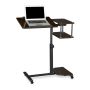 Laptop table 77x40cm., dark brown/black