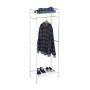 Clothes rack with shelves 166x60.5x38cm., white