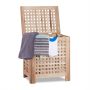 Laundry basket 55.5x52.5x39.5cm, 70L., light brown