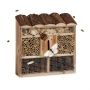 Insect hotel 31x30.5x9.5cm., light brown