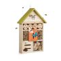 Insect hotel 41.5x27.5x8.5cm., light brown/green color