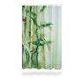 Shower curtain 200x180x4cm., green/white