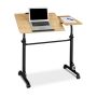 Laptop table 100x50cm., dark red/black