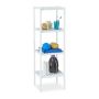 Bathroom shelf with 4 shelves 110x34.5x33cm., white