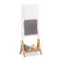 Towel rack 104x41x28.5cm., light brown/white