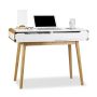 Desk with drawers 73.5x100x45cm., light brown/white