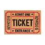 Doormat "Ticket" 60x40 cm.