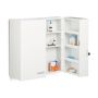 Medical cabinet 53x53x20cm., white/silver color