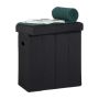 Folding seat 49.5x46x25.5cm., black