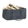 Firewood basket 25x25x50cm., dark gray
