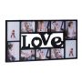 Collage of 10 photos 36.5x72x2cm., black color