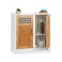 Bathroom cabinet 92x50x25.5cm., light brown/white