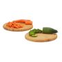 Set of 2 cutting boards 2x30x30cm., light brown