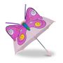 Umbrella "Butterfly" 59x8x6cm., purple/pink/yellow/green/blue colors