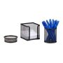 Set of 3 writing implement organizers, black