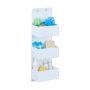 Hanging organizer with 3 compartments 75x25x15cm., white