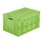 Folding box with lid 32.5x58.5x39.5cm., green