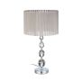 Table lamp 53x29.5x12cm., silver/beige