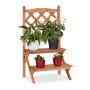Flower stand with 2 shelves 89x51.5x40.5cm., light brown