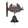 Doorbell 20x25x11cm., dark brown/gold color