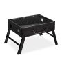 Portable grill 23x42.5x26.5cm., black/silver color