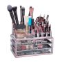 Transparent makeup organizer with drawers 19x24x13.5cm.
