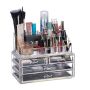 Transparent makeup organizer with drawers 19x24x13.5cm.