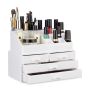 Makeup organizer with drawers 19x24x13.5cm., white