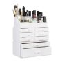 Makeup organizer with drawers 30x24x14cm., white