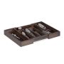 Cutlery tray 5x29x33.5cm., dark brown