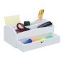 Writing instrument organizer 11x27.5x15 cm., white