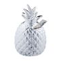 Money box "Pineapple" 16x9cm., silver color