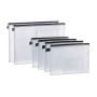 Set of 6 document folders, black