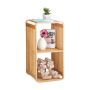 Shelf with 2 shelves 64.7x33x33cm., light brown