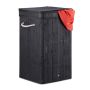 Laundry basket 63x36x36cm, 70L., black/white