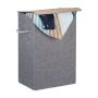 Laundry basket 60x40x30cm, 60L., gray/light brown