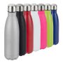 Drinking bottle 26.5x7cm., gray/silver/black