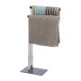 Towel rack 82x46x20cm., dark gray/silver color