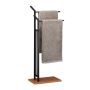 Towel rack 88x40x20cm., brown/black