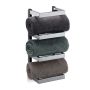 Towel holder 44x18x16cm., black/silver color