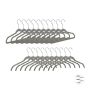 Clothes hangers 20pcs, gray/silver color