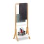 Towel rack 103x41x28cm., light brown/white