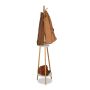 Clothes rack 181x37cm., light brown/white