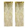 Set of 2 party curtains 250x100cm., gold color